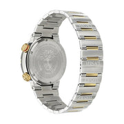  Shop Authentic Versace Greca Logo Diver Quartz Black Dial Two Tone Steel Strap Watch for Men - VE8G00424 - Luxxuri