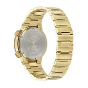  Shop Authentic Versace Greca Logo Quartz Black Dial Gold Steel Strap Watch for Men - VE8G00624 - Luxxuri