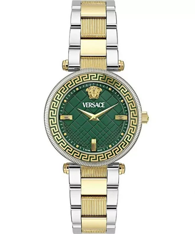  Shop Authentic Versace Reve Analog Green Dial Two Tone Steel Strap Watch for Women - VE8B00524 - Luxxuri
