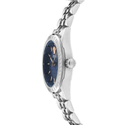  Shop Authentic Versace V-Code Analog Blue Dial Silver Steel Strap Watch for Women - VE8I00324 - Luxxuri