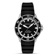 Emporio Armani Sea Explorer Black Dial Black Silicone Strap Watch for Men - AR60086
