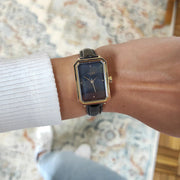 Tissot SRV Black Mother of Pearl Dial Black Leather Strap Watch for Women - T160.110.36.126.00