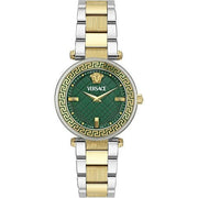  Shop Authentic Versace Reve Analog Green Dial Two Tone Steel Strap Watch for Women - VE8B00524 - Luxxuri