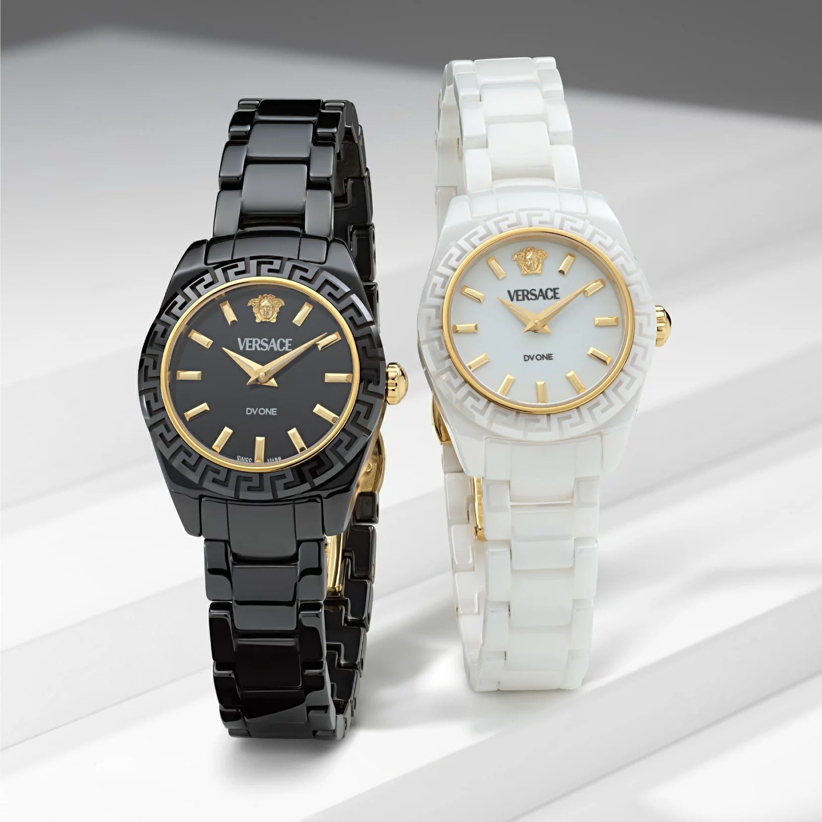  Shop Authentic Versace DV One Mini Black Dial Black Steel Strap Watch for Women - VE9F00124 - Luxxuri