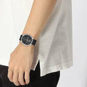  Shop Authentic Hugo Boss Gregor Chronograph Black Dial Black Leather Strap Watch for Men - 1514049 - Luxxuri