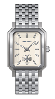 Tory Burch Robinson White Dial Silver Steel Strap Watch for Women - TBW1510