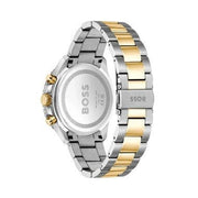 Hugo Boss Runner Chronograph Grey Dial Two Tone Steel Strap Watch for Men - 1514144