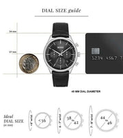  Shop Authentic Hugo Boss Gregor Chronograph Black Dial Black Leather Strap Watch for Men - 1514049 - Luxxuri