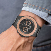  Shop Authentic Hugo Boss Taper Chronograph Black Dial Black Steel Strap Watch for Men - 1514090 - Luxxuri