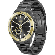  Shop Authentic Hugo Boss Troper Chronograph Automatic Black Dial Black Steel Strap Watch for Men - 1514203 - Luxxuri