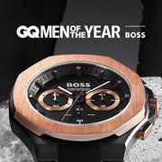  Shop Authentic Hugo Boss Taper Chronograph Black Dial Black Steel Strap Watch for Men - 1514090 - Luxxuri