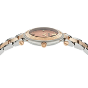  Shop Authentic Versace Reve Analog Rose Gold Dial Two Tone Steel Strap Watch for Women - VE8B00424 - Luxxuri