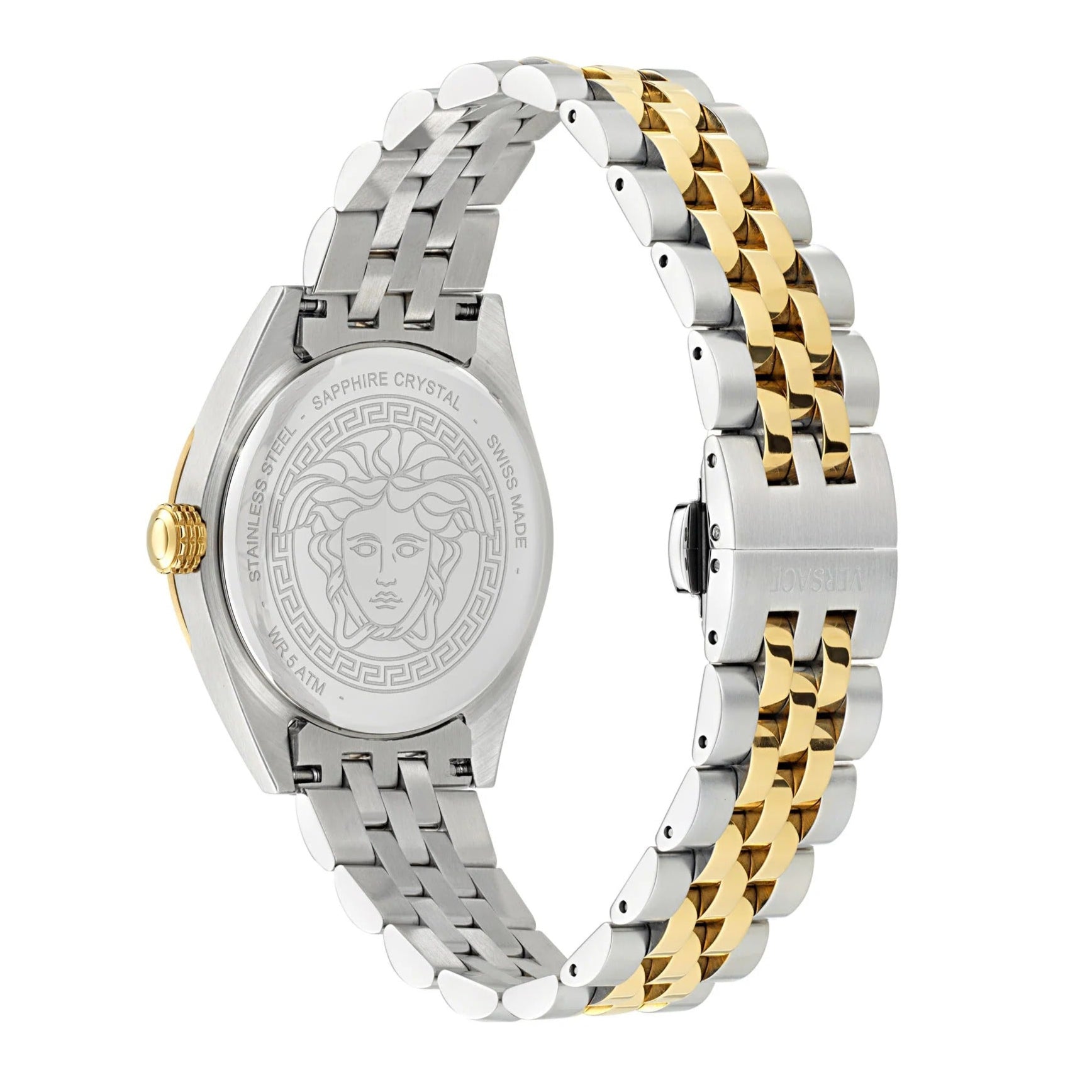  Shop Authentic Versace V-Code Analog Green Dial Two Tone Steel Strap Watch for Women - VE8I00424 - Luxxuri