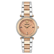  Shop Authentic Versace Reve Analog Rose Gold Dial Two Tone Steel Strap Watch for Women - VE8B00424 - Luxxuri