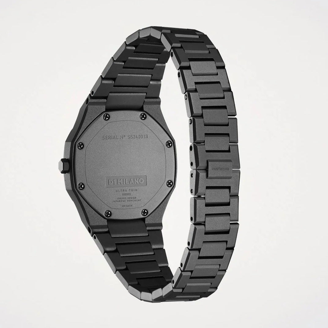 D1 Milano Ultra Thin Grey Dial Grey Steel Strap Watch for Women - D1-UTBL32