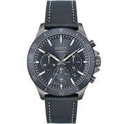  Shop Authentic Hugo Boss Troper Chronograph Blue Dial Blue Leather Strap Watch for Men - 1514056 - Luxxuri