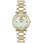 Shop Authentic Versace Reve Analog White Dial Two Tone Steel Strap Watch for Women - VE8B00724 - Luxxuri