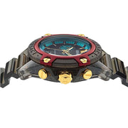  Shop Authentic Versace Icon Active Chronograph Black Dial Black Rubber Strap Unisex Watch - VE8P00224 - Luxxuri