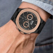  Shop Authentic Hugo Boss Taper Chronograph Black Dial Black Leather Strap Watch for Men - 1514089 - Luxxuri