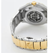 Philipp Plein High-Conic Automatic Gold Dial Silver & Gold Stainless Steel Strap Watch For Men - PWRAA0323
