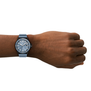 Emporio Armani Sea Explorer Divers Blue Dial Blue Silicone Strap Watch for Men - AR11685