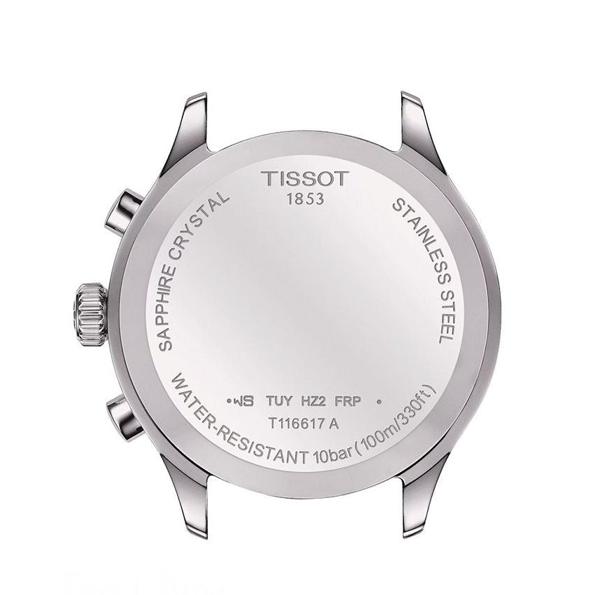 Tissot Chrono XL Classic Green Dial Brown Leather Strap Watch for Men - T116.617.16.092.00