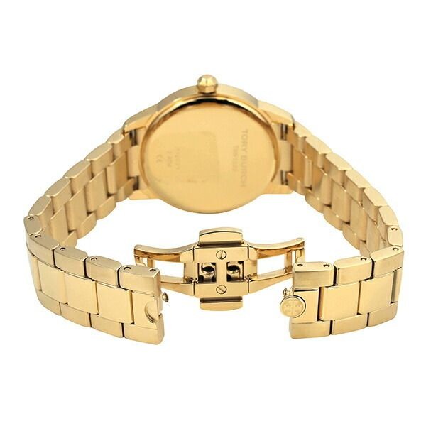 Tory Burch Collins White Dial Gold Steel Strap Watch for Women - TBW1300