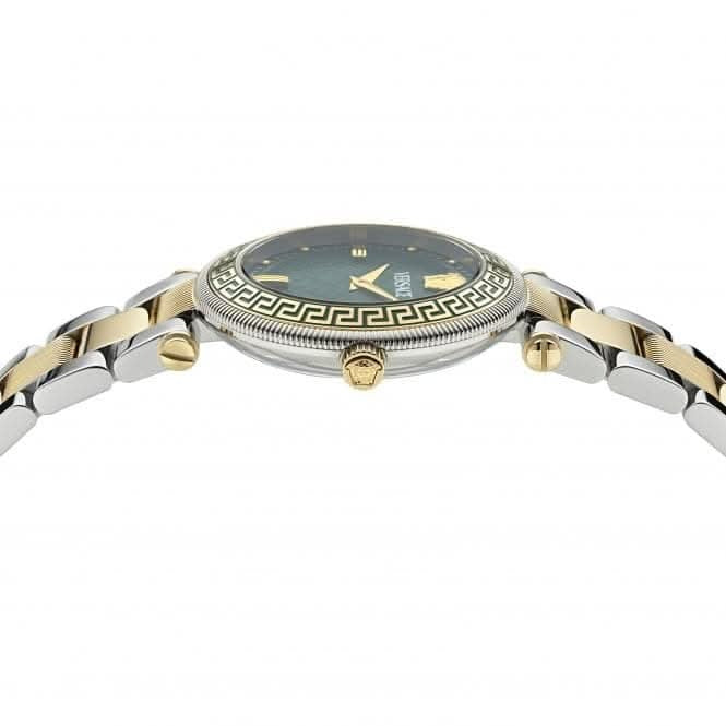  Shop Authentic Versace Reve Analog Green Dial Two Tone Steel Strap Watch for Women - VE8B00524 - Luxxuri