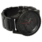 Nixon 51-30 Chronograph Black Dial Black Steel Strap Watch for Men - A083-2298