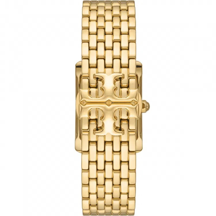 Tory Burch Eleanor White Dial Gold Steel Strap Watch for Women - TBW1060