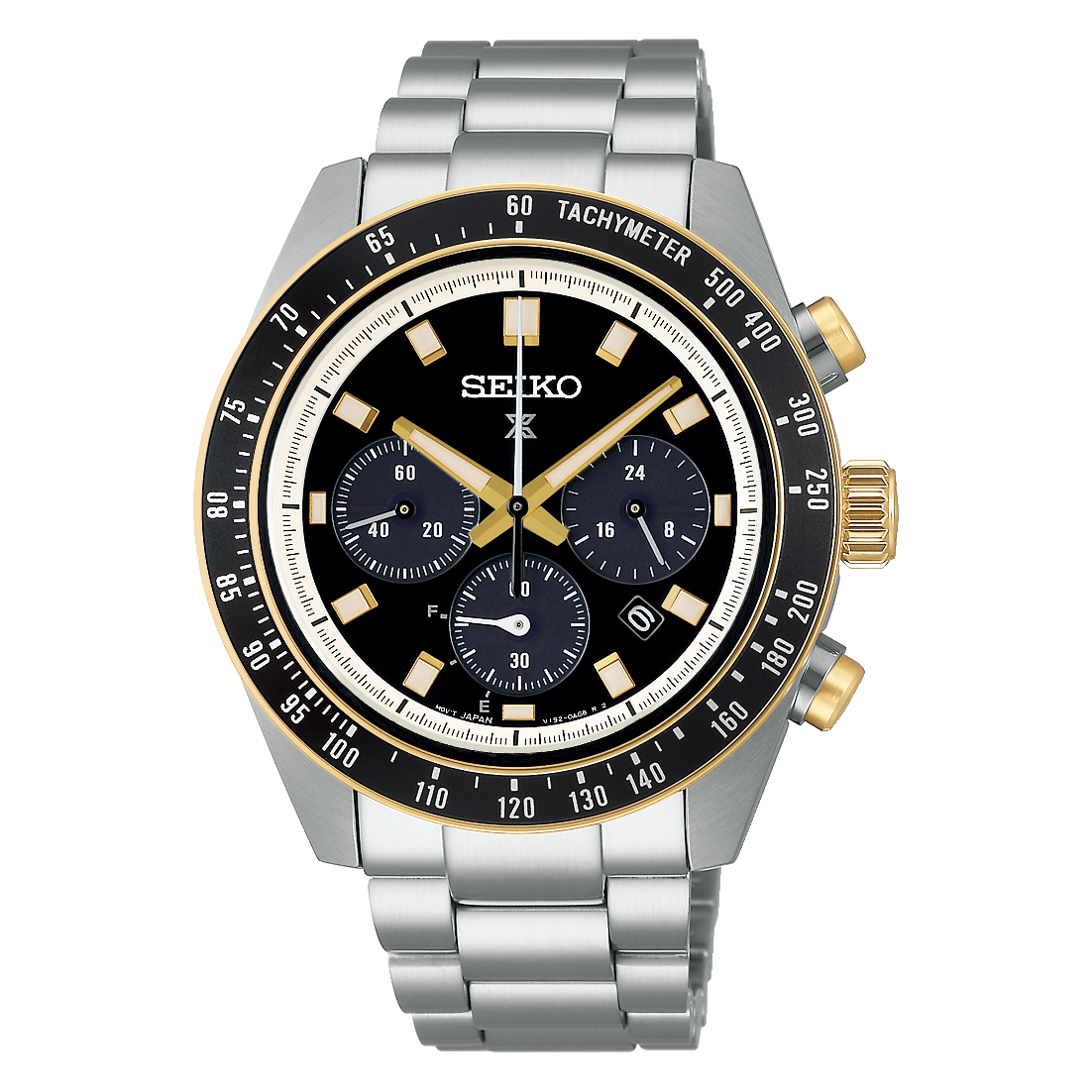  Shop Authentic Seiko Prospex Speedtimer Solar Chronograph Black Dial Silver Steel Strap Watch for Men - SSC941 - Luxxuri