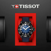 Tissot Seastar 2000 Professional Powermatic 80 Blue Dial Blue Nylon Strap Watch for Men - T120.607.37.041.00
