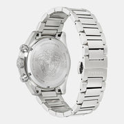  Shop Authentic Versace Greca Dome Chronograph Blue Dial Silver Steel Strap Watch for Men - VE6K00323 - Luxxuri