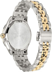  Shop Authentic Versace Hellenyium Quartz Green Dial Two Tone Steel Strap Watch for Women - VEHU00420 - Luxxuri