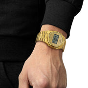 Tissot PRX Digital Quartz Gold Dial Gold Steel Strap Watch for Men - T137.463.33.020.00