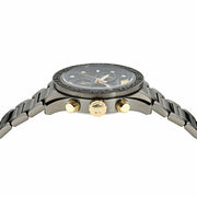  Shop Authentic Versace Greca Dome Chronograph Black Dial Grey Steel Strap Watch for Men - VE6K00623 - Luxxuri
