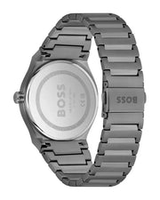 Hugo Boss Candor Grey Dial Grey Steel Strap Watch for Men - 1514078