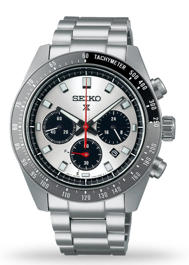  Shop Authentic Seiko Prospex Speedtimer Solar Chronograph Silver Dial Silver Steel Strap Watch for Men - SSC911 - Luxxuri
