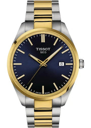 Tissot PR 100 Blue Dial Two Tone Steel Strap Watch for Men - T150.410.22.041.00