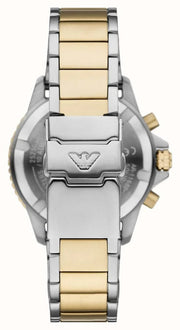  Shop Authentic Emporio Armani World Explorer Chronograph Green Dial Two Tone Steel Strap Watch for Men - AR11695 - Luxxuri