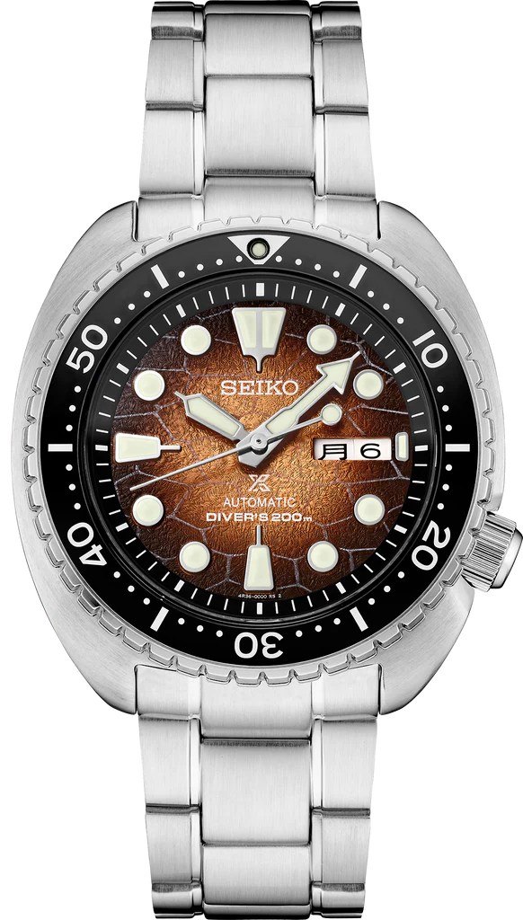 Shop Authentic Seiko Prospex US Special Edition King Turtle Automatic Brown Dial Silver Steel Strap Watch for Men - SRPH55 - Luxxuri
