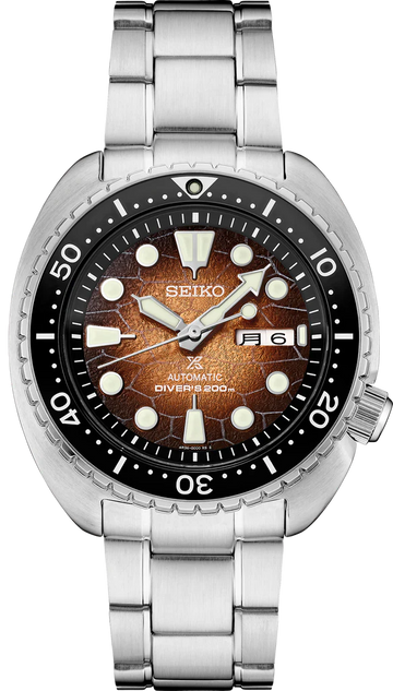  Shop Authentic Seiko Prospex US Special Edition King Turtle Automatic Brown Dial Silver Steel Strap Watch for Men - SRPH55 - Luxxuri