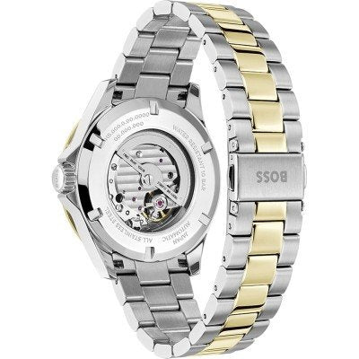  Shop Authentic Hugo Boss Troper Chronograph Automatic Blue Dial Two Tone Steel Strap Watch for Men - 1514201 - Luxxuri