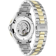  Shop Authentic Hugo Boss Troper Chronograph Automatic Blue Dial Two Tone Steel Strap Watch for Men - 1514201 - Luxxuri