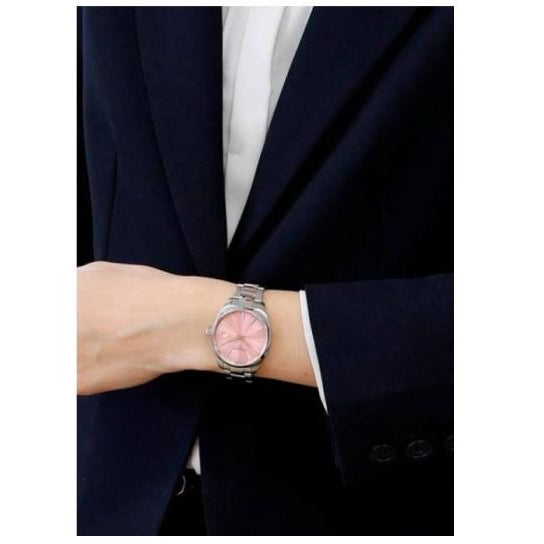 Tissot PR 100 Pink Dial Silver Steel Strap Watch for Women - T150.210.11.331.00