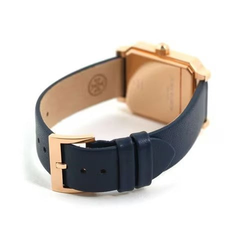 Tory Burch Robinson Quartz Blue Dial Blue Leather Strap Watch for Women - TBW1511