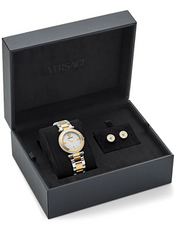  Shop Authentic Versace Reve Analog White Dial Two Tone Steel Strap Watch for Women - VE8B00724 - Luxxuri