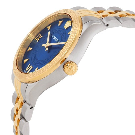  Shop Authentic Versace Hellenyium Quartz Blue Dial Two Tone Steel Strap Watch for Women - VE2S00522 - Luxxuri