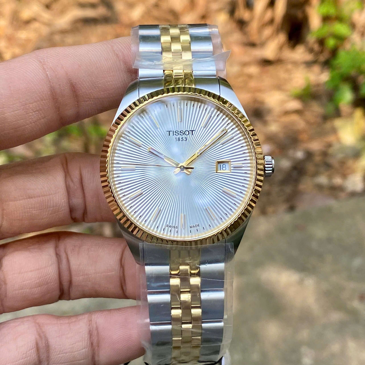 Tissot Ballade Quartz Silver Dial Two Tone Steel Strap Watch for Men - T156.410.22.031.00