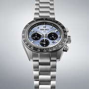 Seiko Prospex Speedtimer 41.4 Solar Chronograph Blue Dial Silver Steel Strap Watch for Men - SSC935
